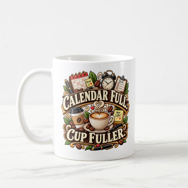 Kalendar Full kopp fullare kontorskaffe (Vänster)
