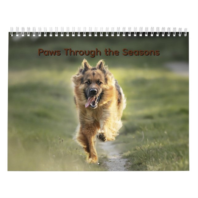 Kalendar genom årstiderna med klor kalender (Omslag)