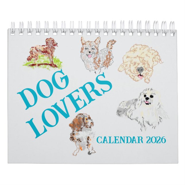 Kalendar Hundälskare 2026 Kalender (Omslag)