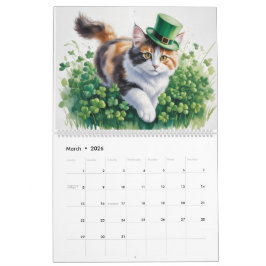 Kalendar med kalico-katter kalender