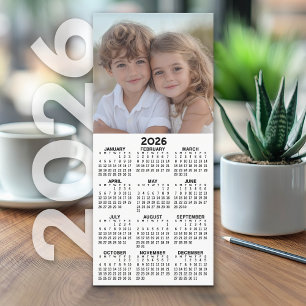 Kalender 1 Fotokollage - Kan redigera vitt - kort