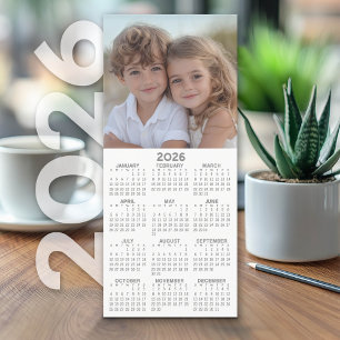 Kalender 1 Fotokollage - Kan redigera vitt - kort