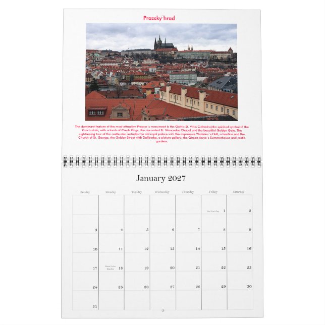 Kalender 2009 Tjeckiska republiken (Jan 2027)