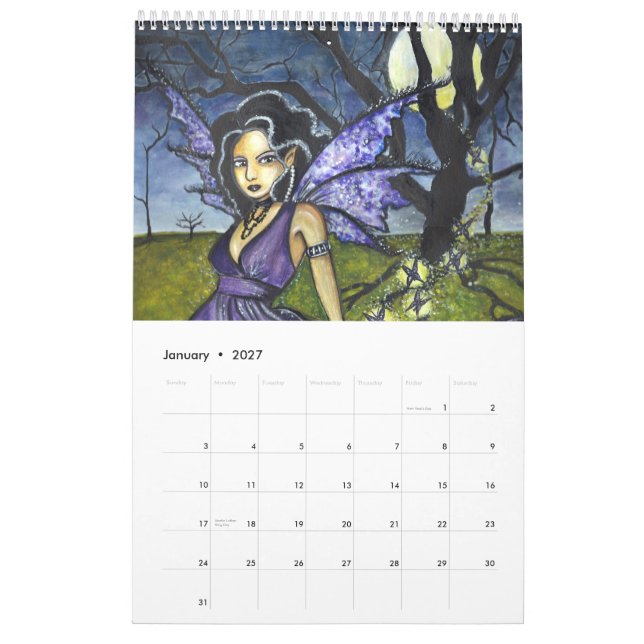 Kalender 2010 för Linzi Sayles fantasikonst (Jan 2027)