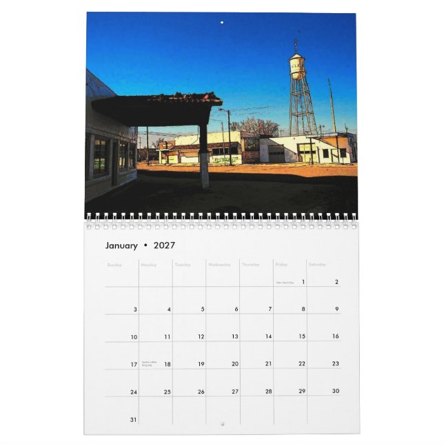 Kalender 2010 för rutt 66 (Jan 2027)