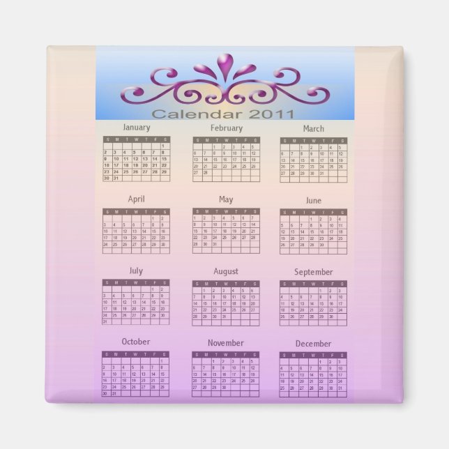 Kalender 2011 Magnet (Framsidan)
