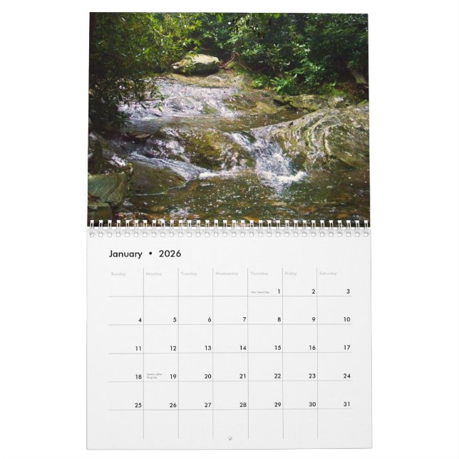 Kalender 2011: Tranquil Blue Ridge Mountain (Jan 2026)