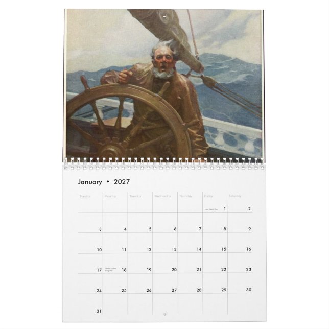 Kalender 2012 av underbar konst (Jan 2027)