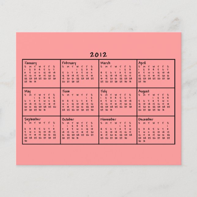 Kalender 2012 flygblad (Framsidan)