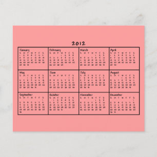 Kalender 2012 flygblad