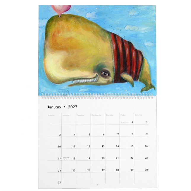 Kalender 2012 konsten av ölDiaz studior (Jan 2027)