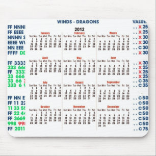 Kalender 2012 Mah-Jongg Musmatta