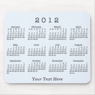 Kalender 2012 musmatta