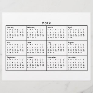 Kalender 2012 reklamblad