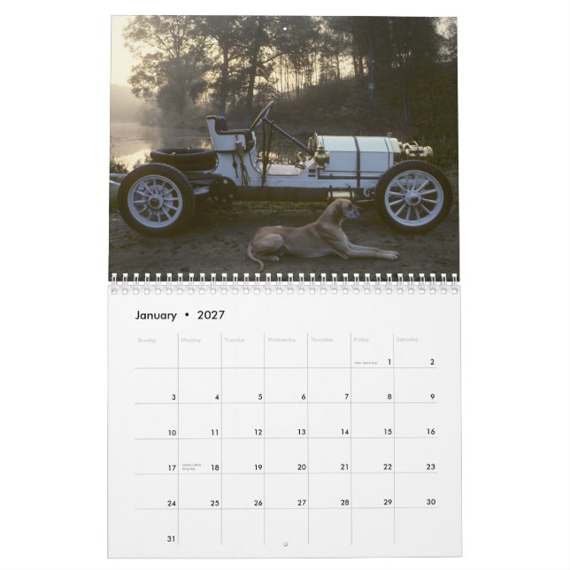 Kalender 2013 för klassikerMercedes Benz (Jan 2027)