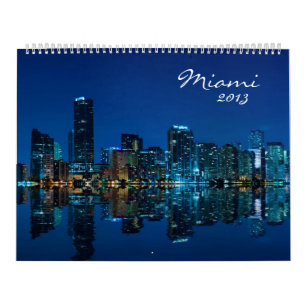 Kalender 2013 för Miami horisontfoto