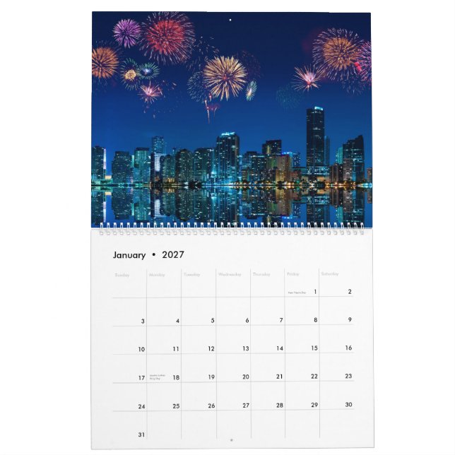 Kalender 2013 för Miami horisontfoto (Jan 2027)