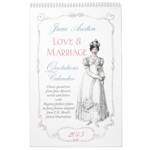 Kalender 2013 för Quotations för Jane Austen