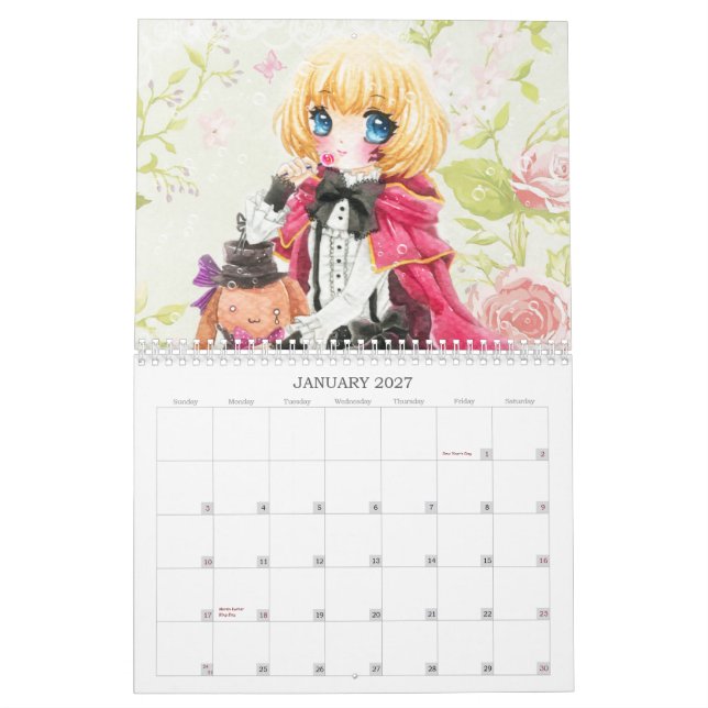 Kalender 2013 - Härliga animechibiflickor (Jan 2027)