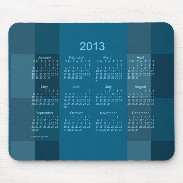 Kalender 2013 musmatta (Framsidan)