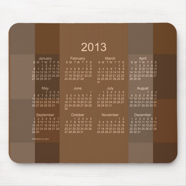 Kalender 2013 musmatta (Framsidan)
