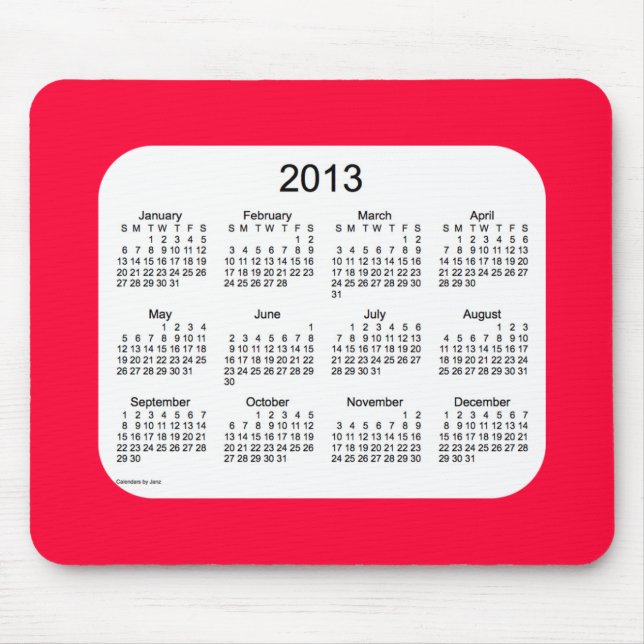 Kalender 2013 musmatta (Framsidan)