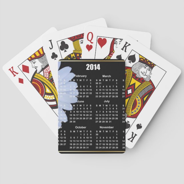 Kalender 2014 casinokort (Baksidan)