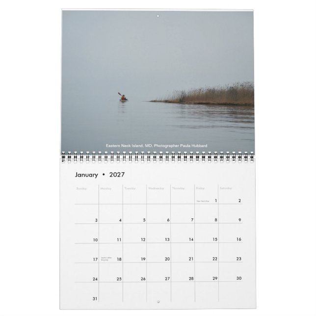 Kalender 2014 för ChesapeakePaddlersanslutning (Jan 2027)