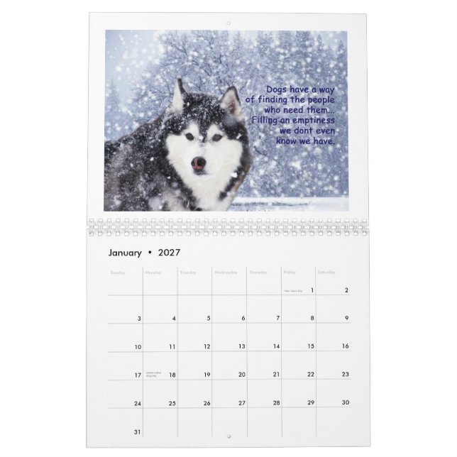 Kalender 2014 - för kärleken av hundar (Jan 2027)