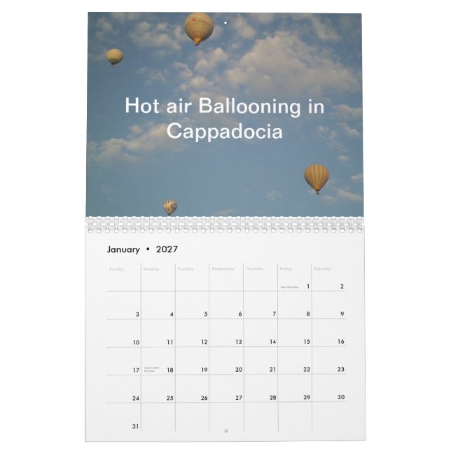 Kalender 2015 av att tjusa Turkiet (Jan 2027)