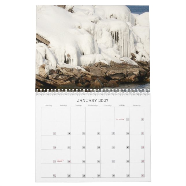 Kalender 2015 av kusterna av Marquette MI (Jan 2027)