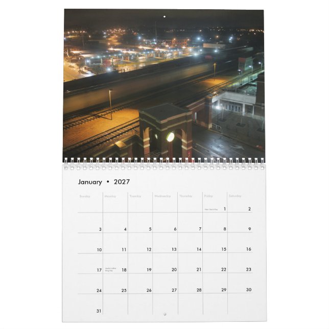 Kalender 2015 för stad på nätterna | (Jan 2027)