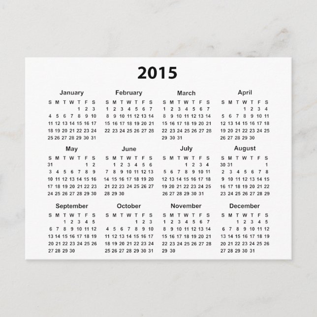 Kalender 2015 vykort (Framsida)
