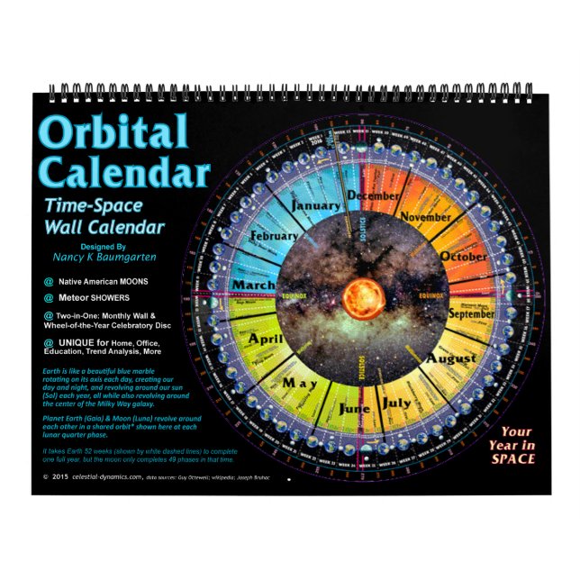 Kalender 2016 för Time-Utrymme Orbitalvägg (Omslag)