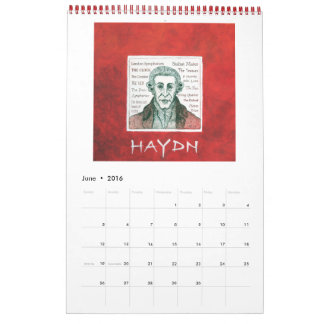 Kalender 2016 - Klassiska pianokompositörer