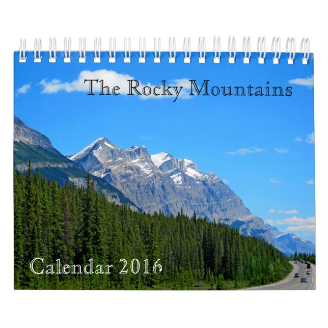 Kalender 2016 - Rocky mountains, Kanada (Omslag)