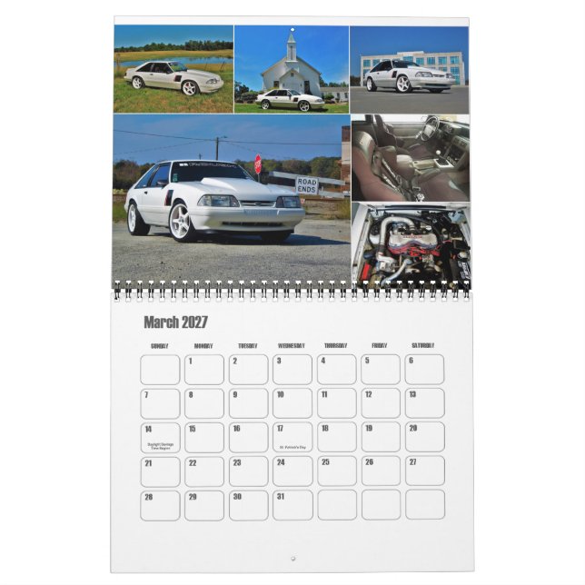 Kalender 2017 för sydöstra foxkroppar (Mar 2027)