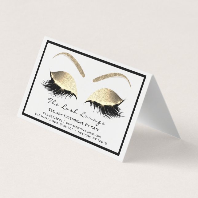 Kalender 2018 Beauty Studio Hairdresser Lash Ext Visitkort (Baksida)