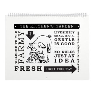 Kalender. 2018. Kalendern för kökträdgårdlantgård Kalender