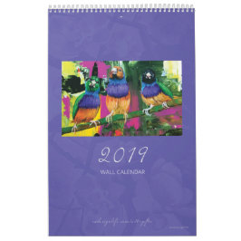 Kalender 2019 - fåglar och kaniner