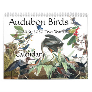 Kalender 2020 för djur 2019 för Audubon