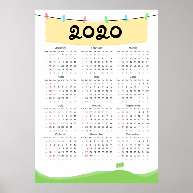 Kalender 2020 Poster (Framsidan)