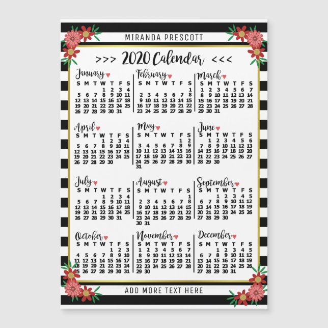 Kalender 2020 (se beskrivning för ny version) (Framsida)