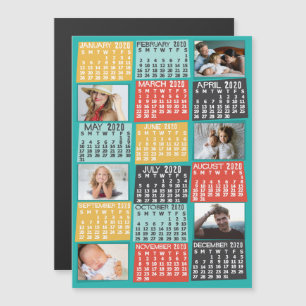 Kalender 2020 (se beskrivning för ny version) magnetisk inbjudningskort