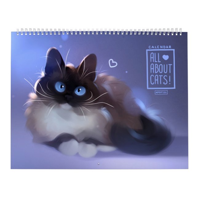 Kalender 2021 Allt om katter! (Omslag)