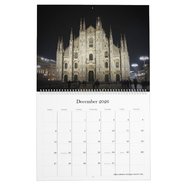 Kalender 2021 - Italien (Dec 2026)