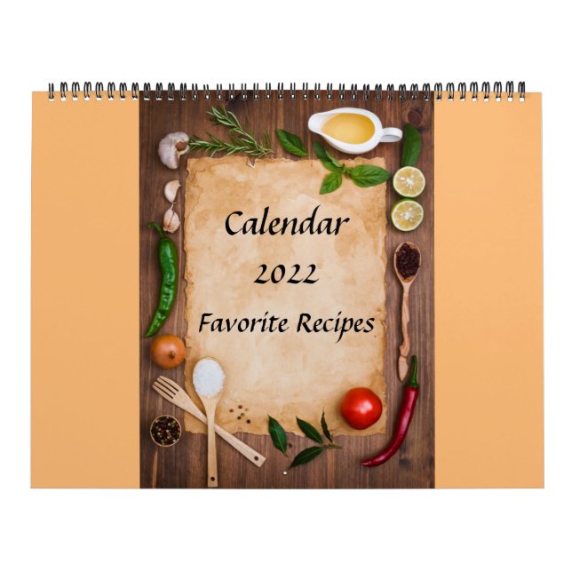 Kalender 2022 - favoritrecept (Omslag)