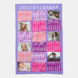Kalender 2022 (se beskrivning för ny version) kökshandduk