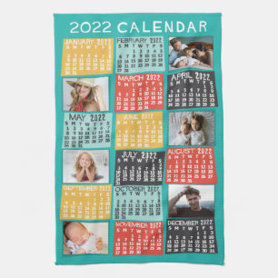 Kalender 2022 (se beskrivning för ny version) kökshandduk