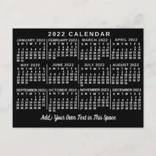 Kalender 2022 (se beskrivning för ny version) vykort